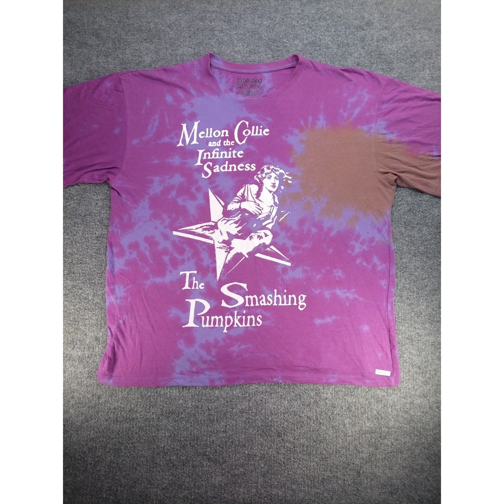 Smashing Pumpkins Mellon Collie Infinite Sadness Tie Dye Band T XXL (Stain)